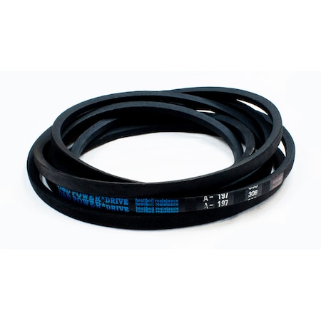 D&D A197 Classical V-Belt, 199 in Outside Length, 1/2 in Top Width, 1 Ribs A197